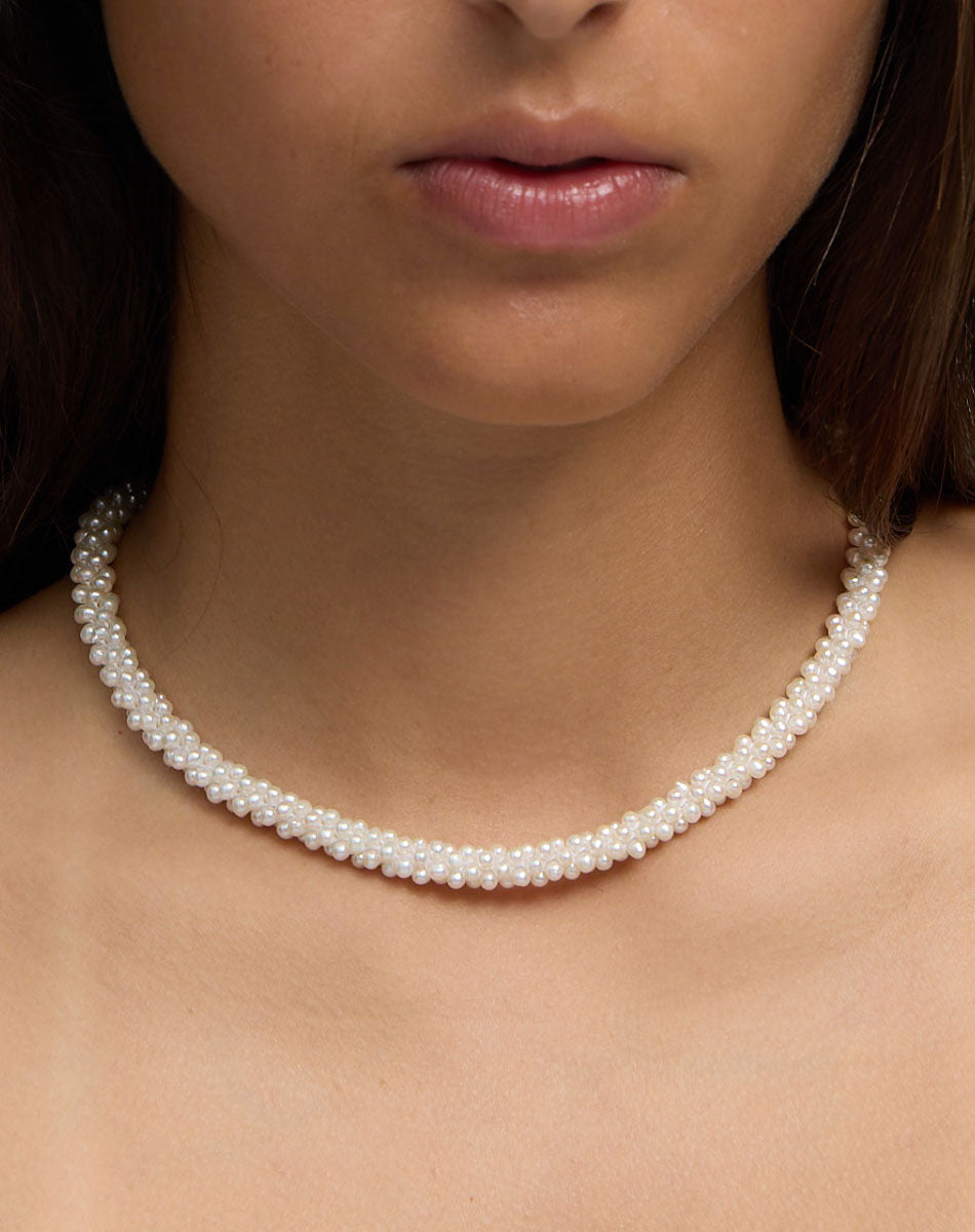 Meadowlark | Pearl Rope Necklace - Sterling Silver