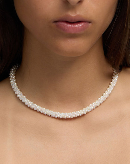 Meadowlark | Pearl Rope Necklace - Sterling Silver