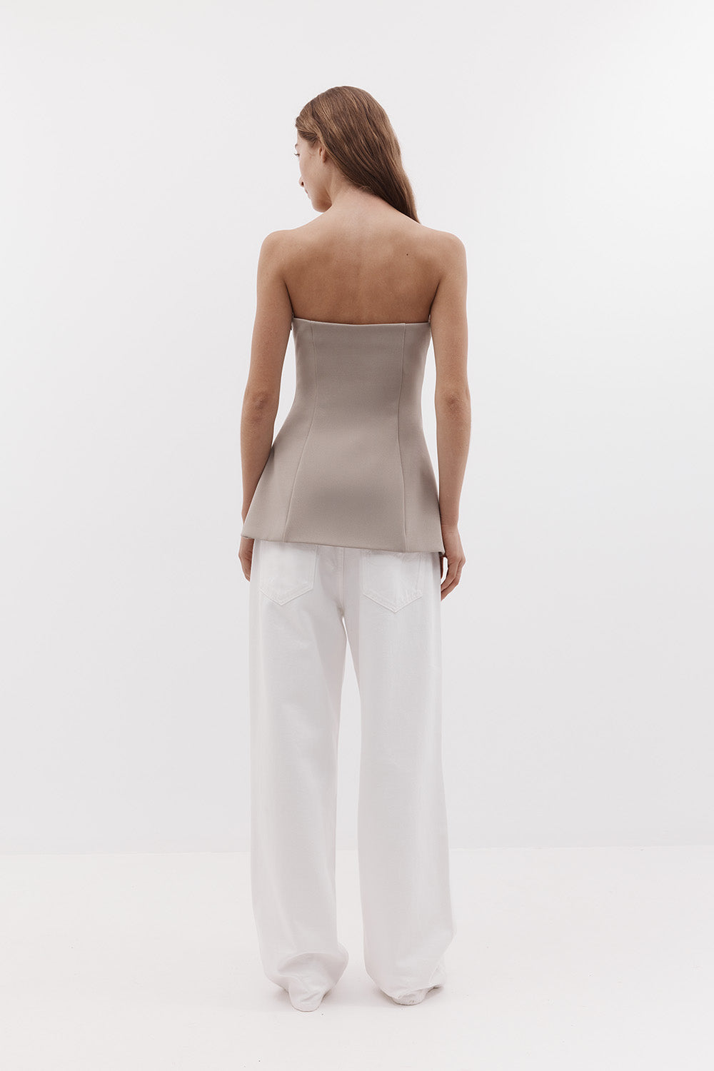 Rebe | Emma Strapless Top - Clay