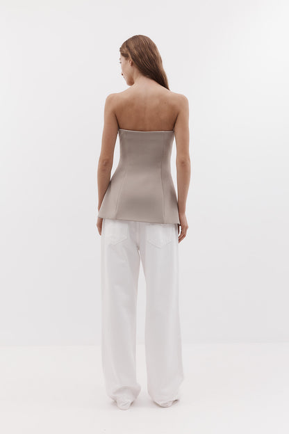 Rebe | Emma Strapless Top - Clay