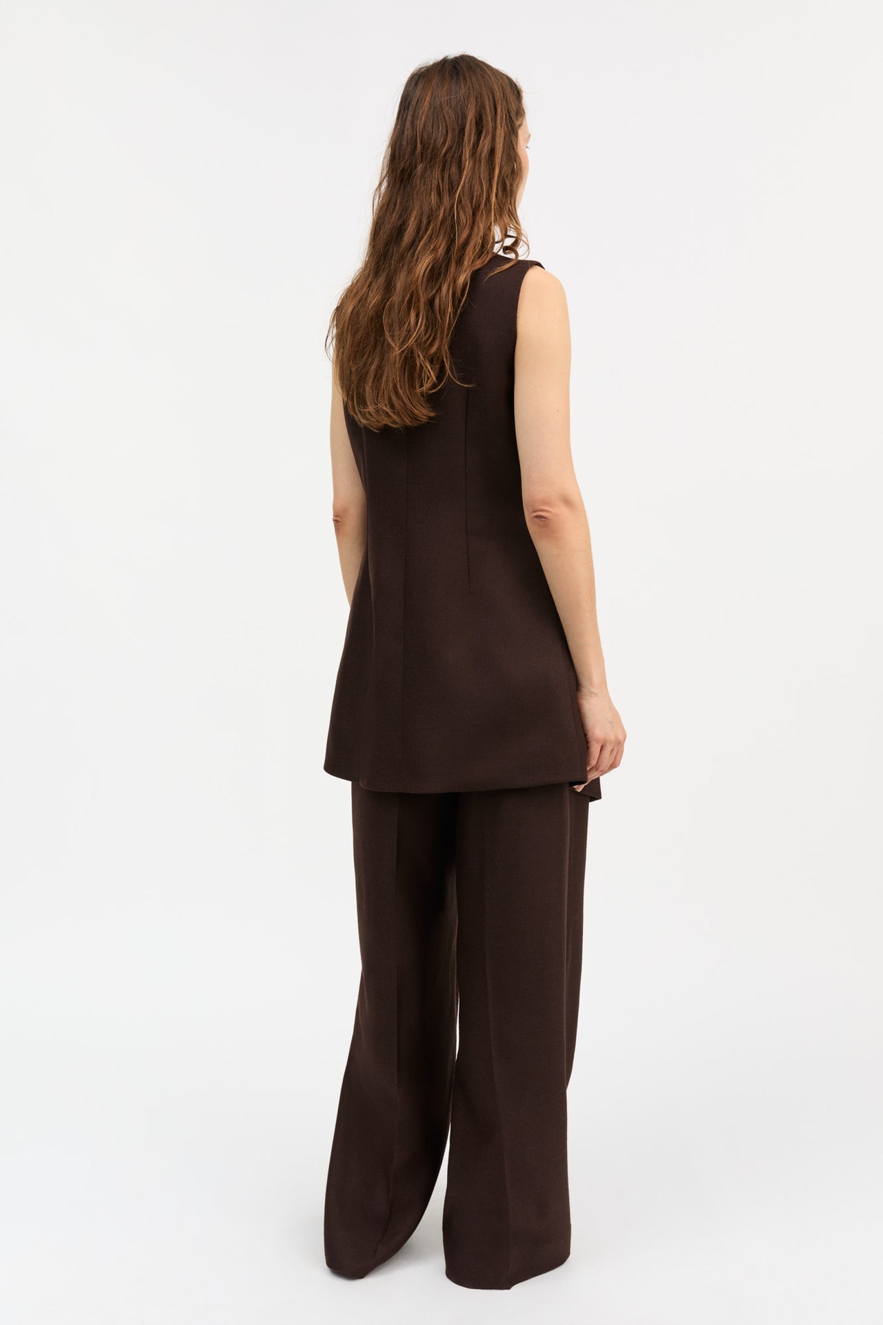 Skall Studio | Erin Waistcoat - Dark Brown