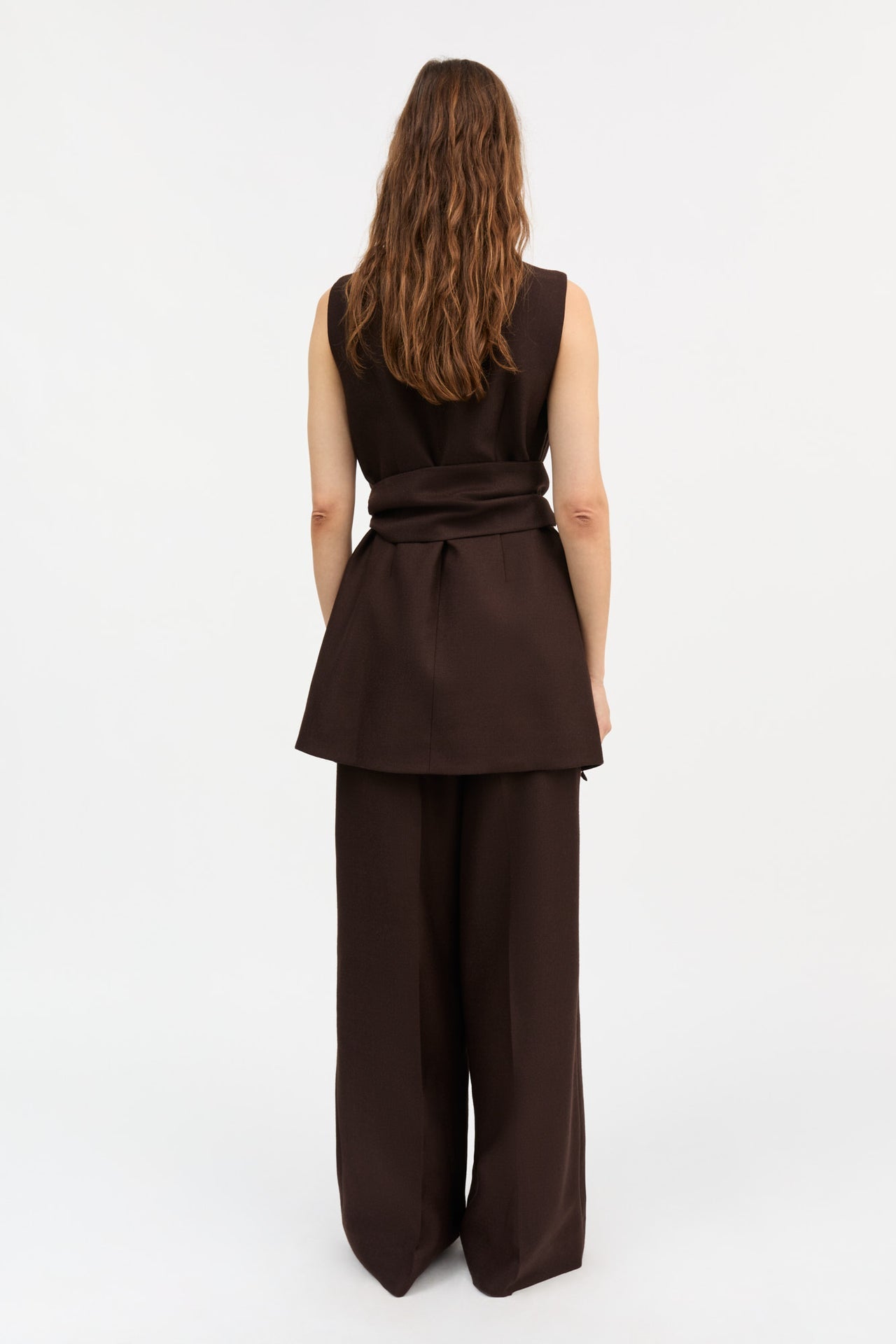 Skall Studio | Erin Waistcoat - Dark Brown