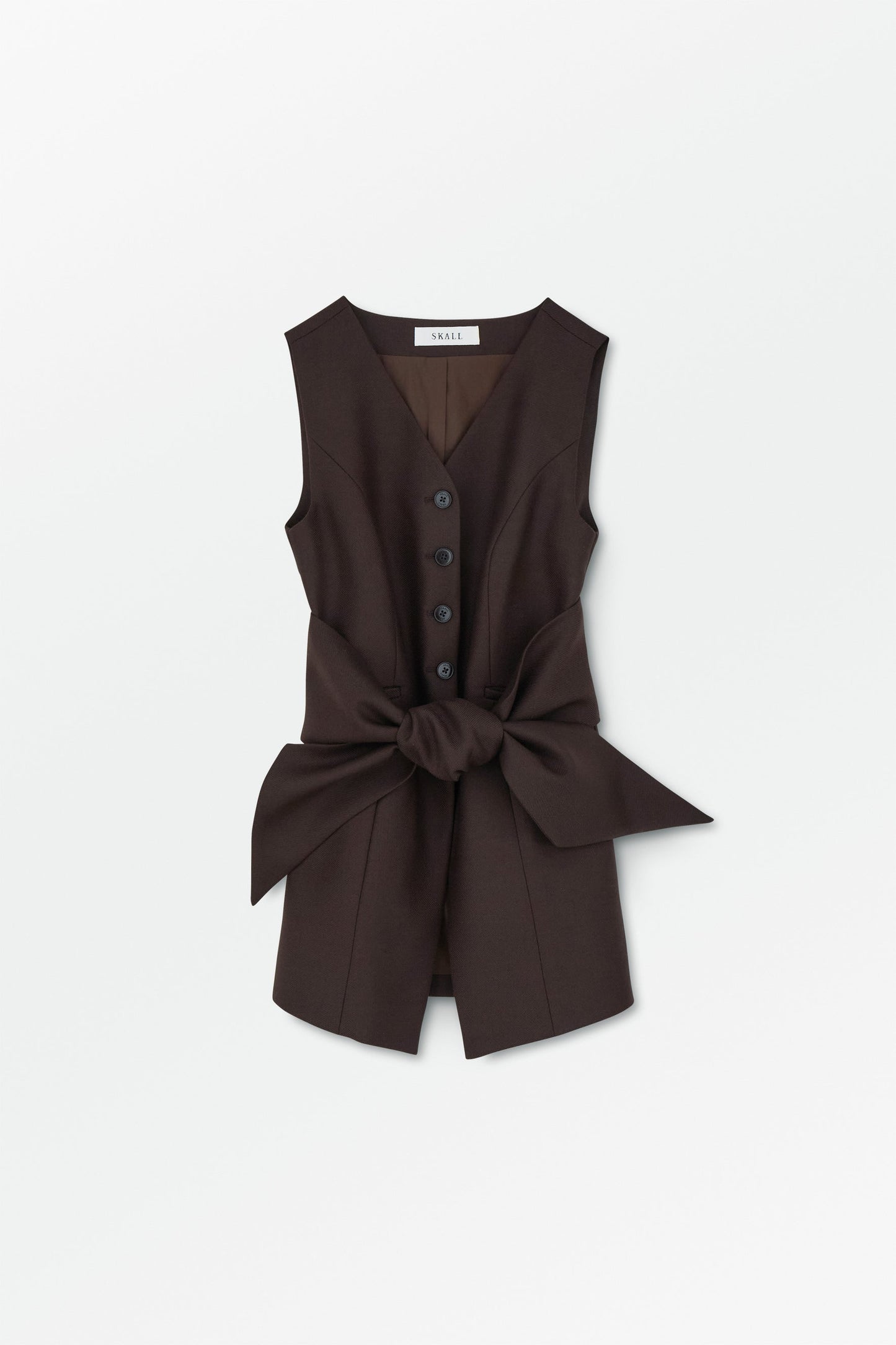 Skall Studio | Erin Waistcoat - Dark Brown