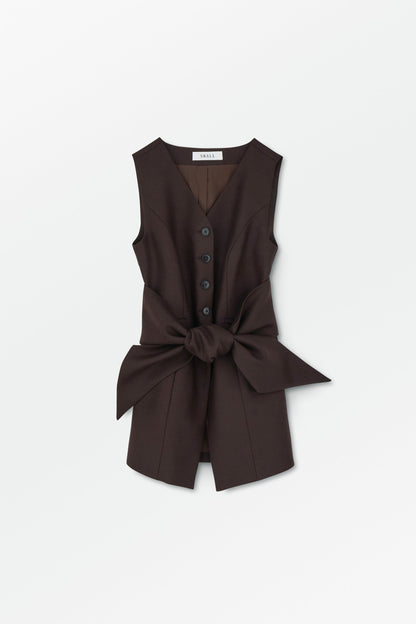 Skall Studio | Erin Waistcoat - Dark Brown