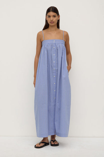 Assembly Label | Erina Stripe Maxi Dress - Blue/White