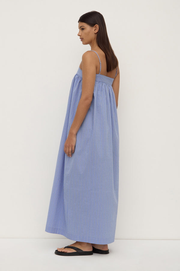 Assembly Label | Erina Stripe Maxi Dress - Blue/White