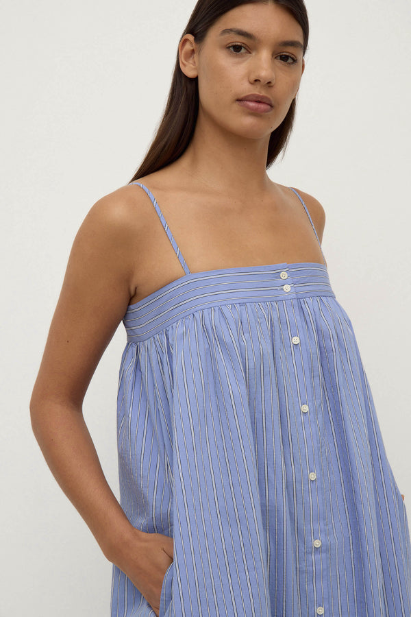 Assembly Label | Erina Stripe Maxi Dress - Blue/White