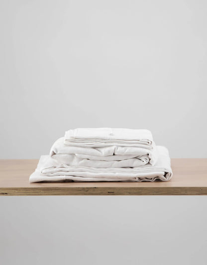 Isle Of Omni | European Linen Sheet Set - White