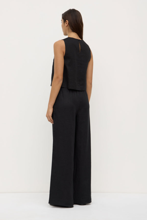 Assembly Label | Everyday Linen Pant - Black