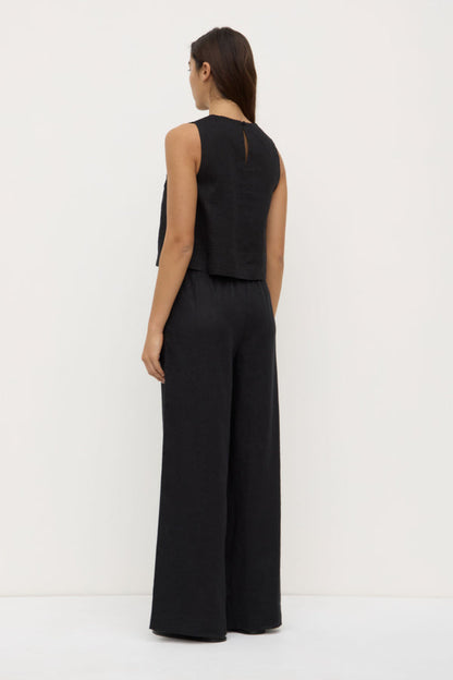 Assembly Label | Everyday Linen Pant - Black