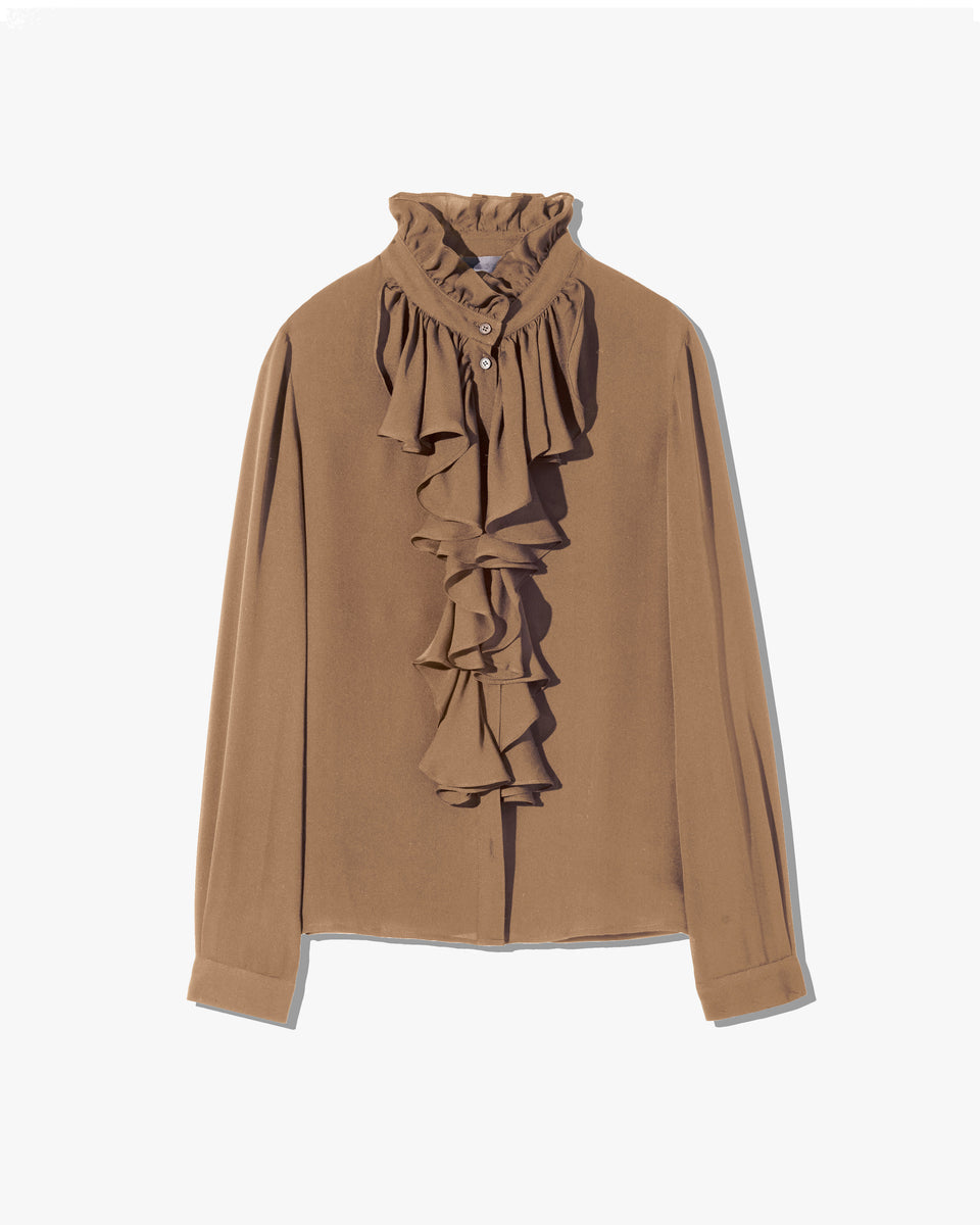 Nili Lotan | Lily Blouse - Cognac