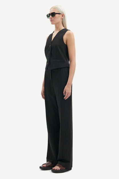 Samsoe Samsoe | Saramona Vest - Black Pinstripe