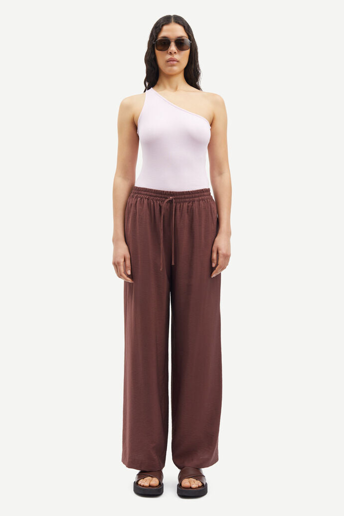 Samsoe Samsoe | Sahelena Trousers - Brown Stone