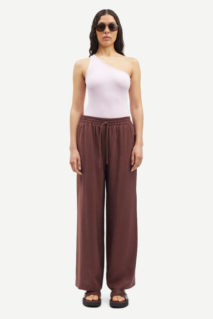 Samsoe Samsoe | Sahelena Trousers - Brown Stone