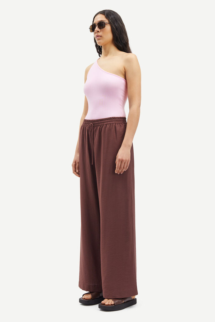 Samsoe Samsoe | Sahelena Trousers - Brown Stone