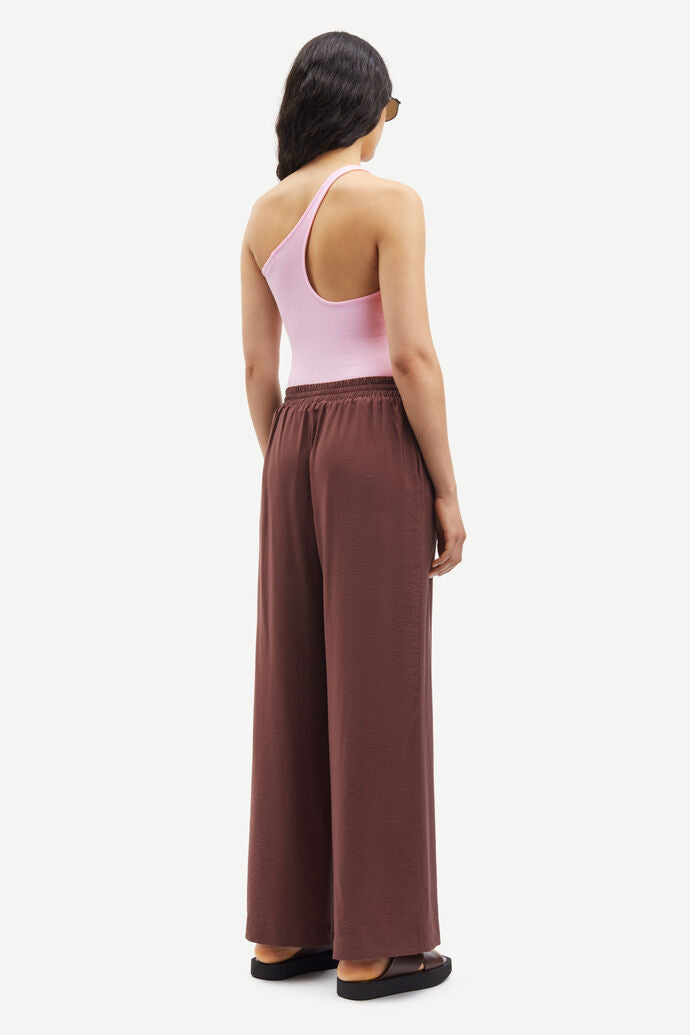 Samsoe Samsoe | Sahelena Trousers - Brown Stone