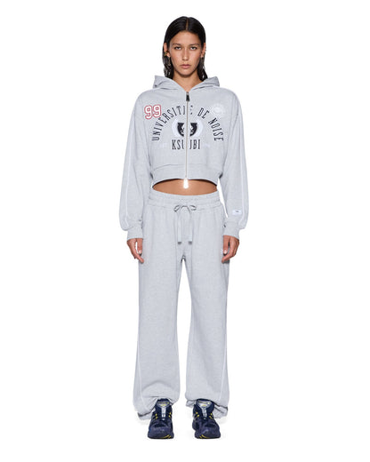 Ksubi | College Origin Zip Hoodie - Grey Marle