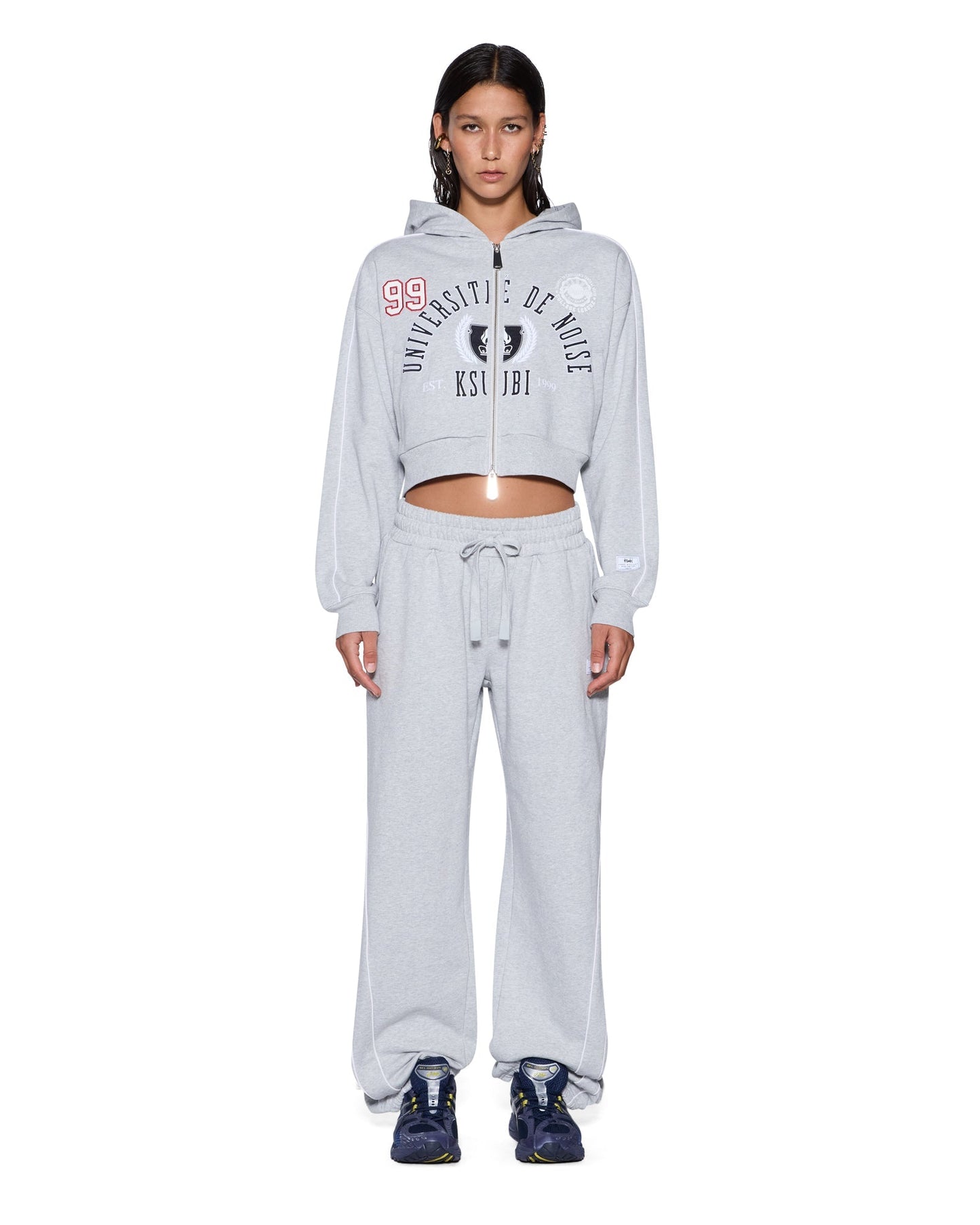 Ksubi | Carter Wide Trakpant - Grey Marle