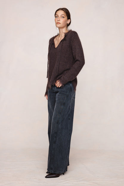 Marle | Frayed Gabrielle Jumper - Tapenade