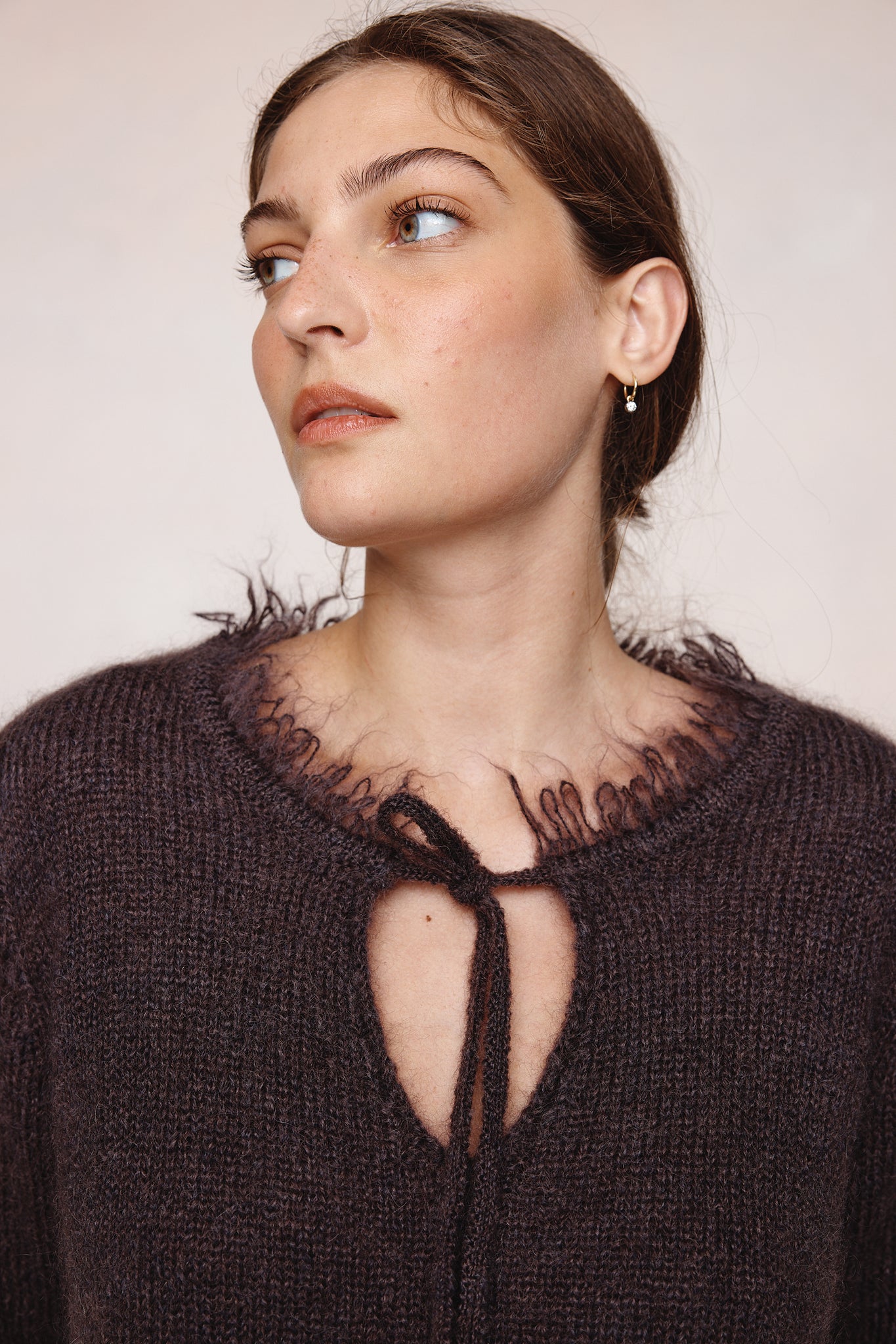 Marle | Frayed Gabrielle Jumper - Tapenade