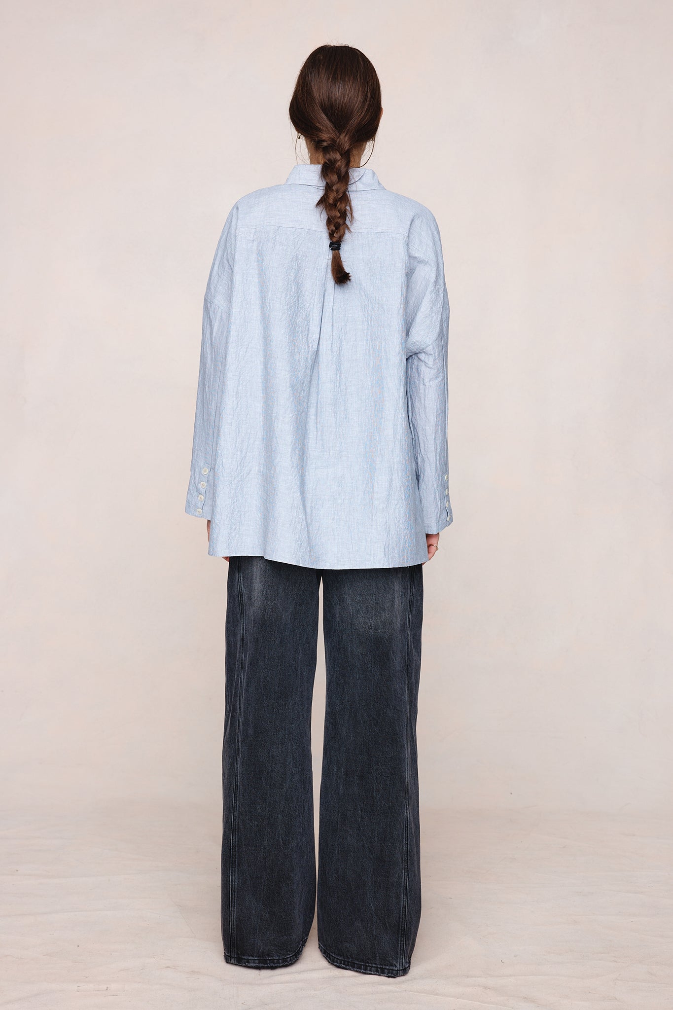 Marle | Freddy Shirt - Charcoal Stripe