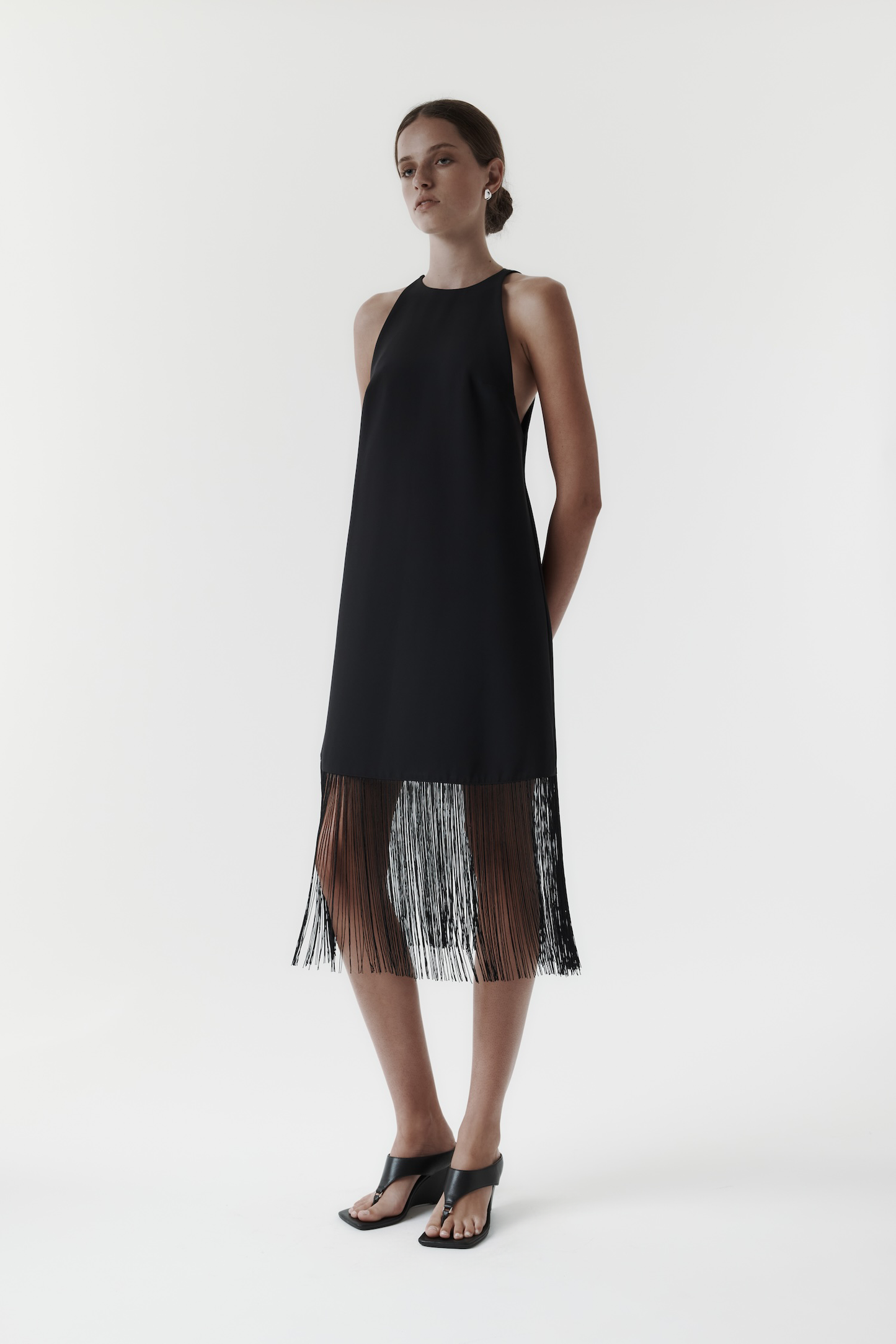 Rebe | Fringe Dress - Black