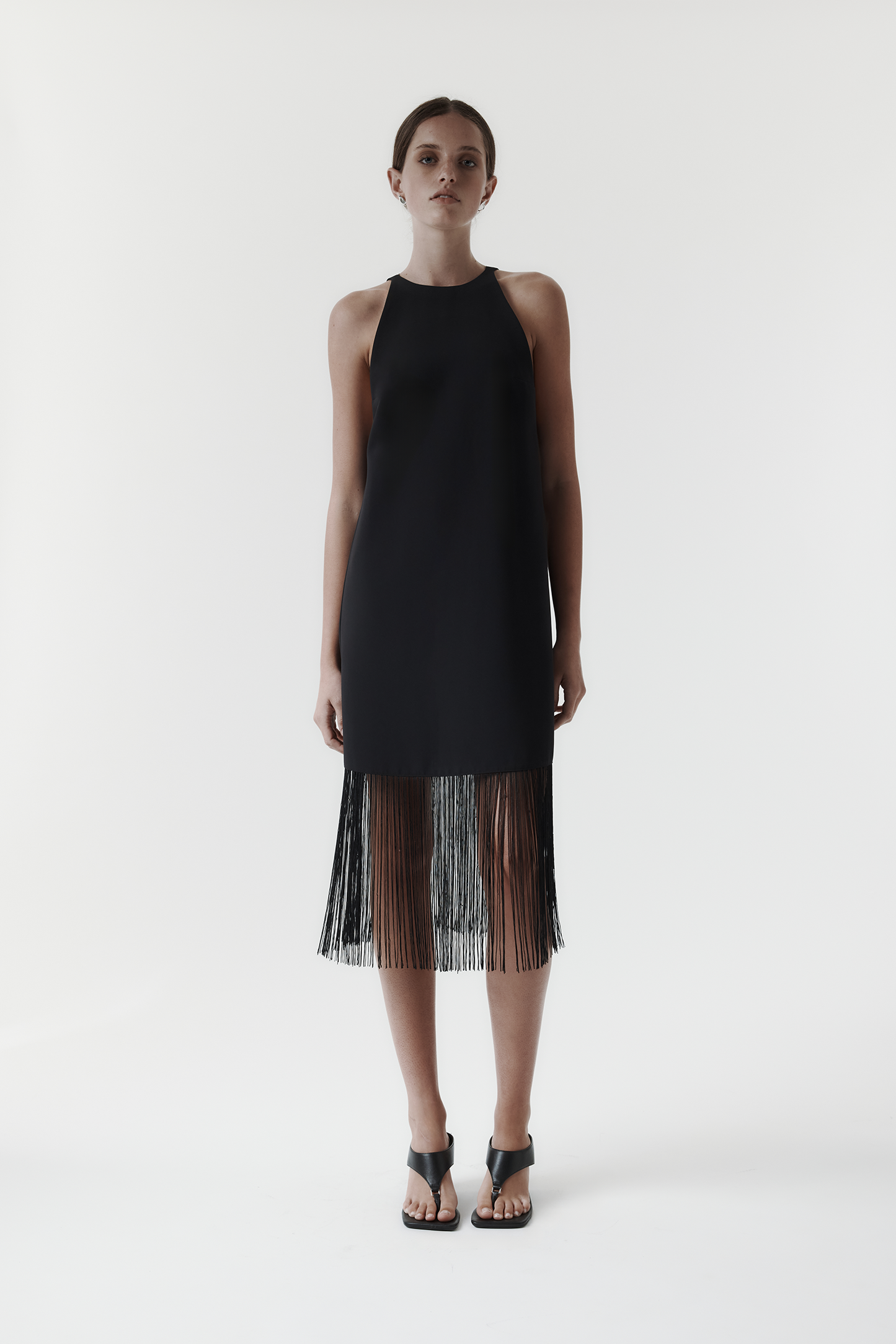 Rebe | Fringe Dress - Black