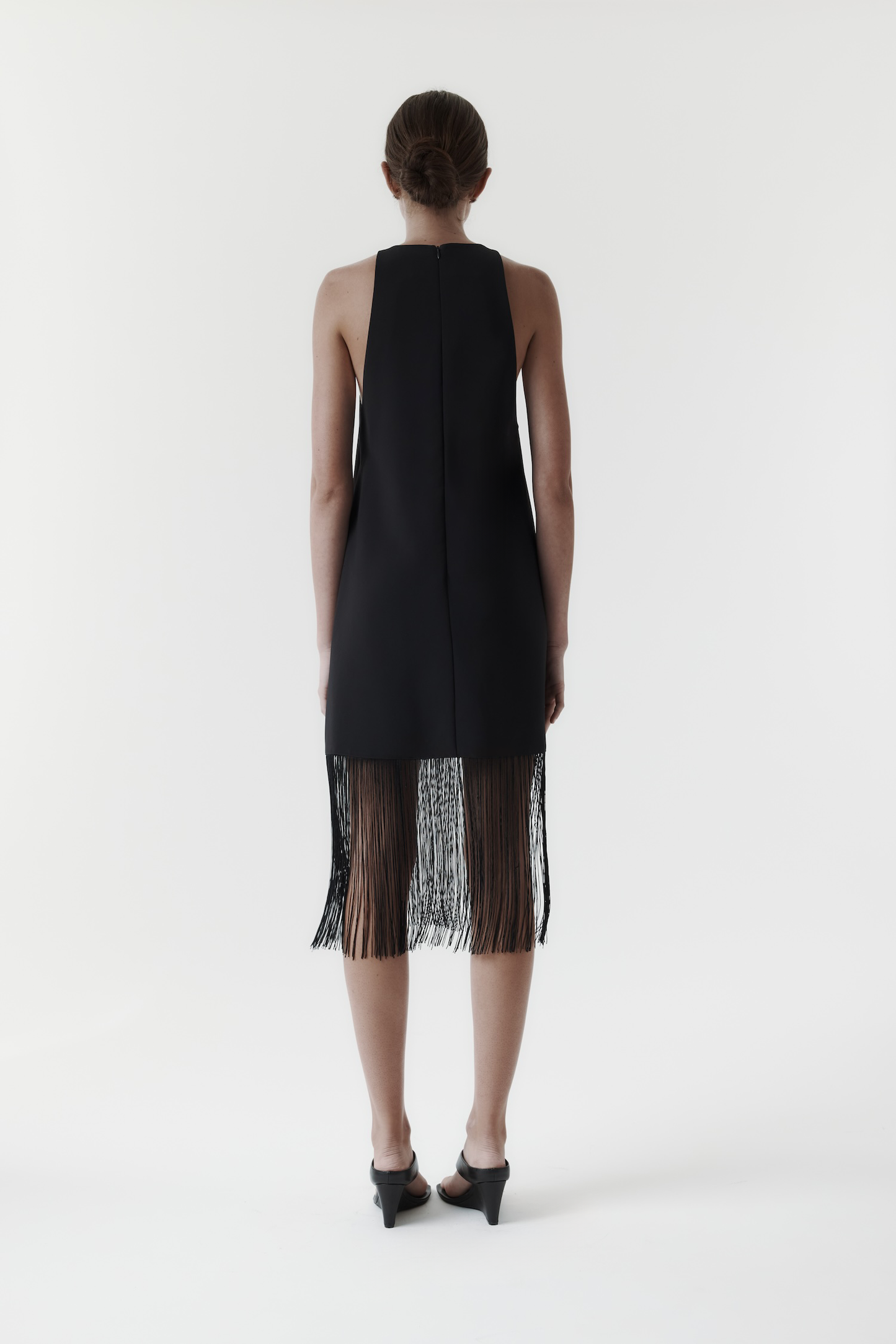 Rebe | Fringe Dress - Black