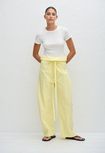 Matteau | Fisherman Drawcord Pant - Lemon