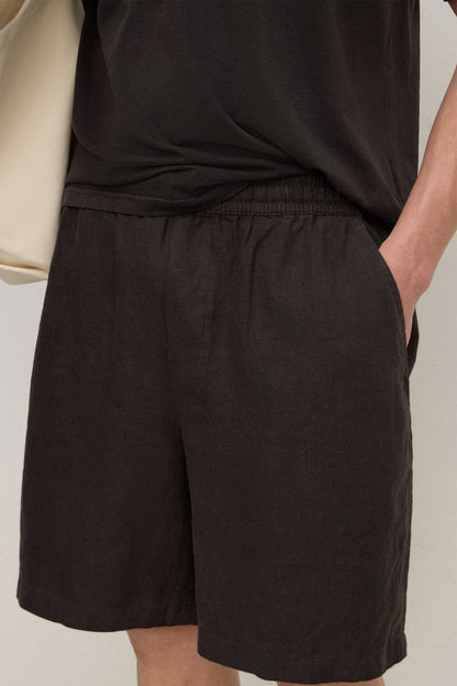 Assembly Label | Finley Linen Short - Black