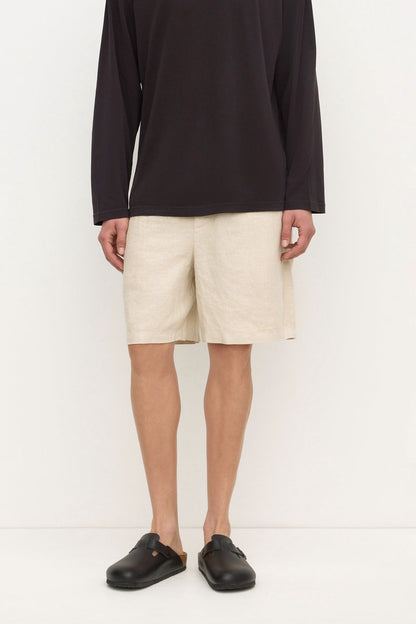 Assembly Label | Finley Linen Short - Limestone