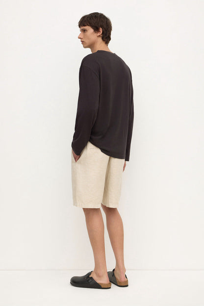 Assembly Label | Finley Linen Short - Limestone