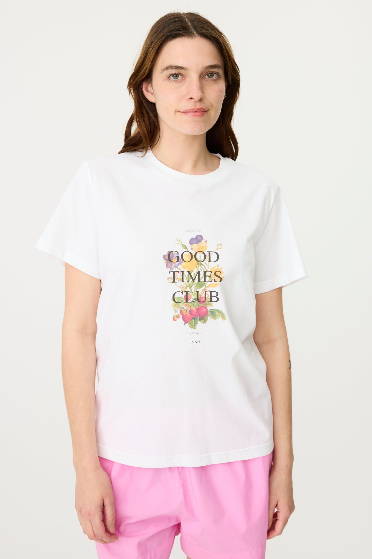 LMND | Floral Print T.Shirt - White Floral