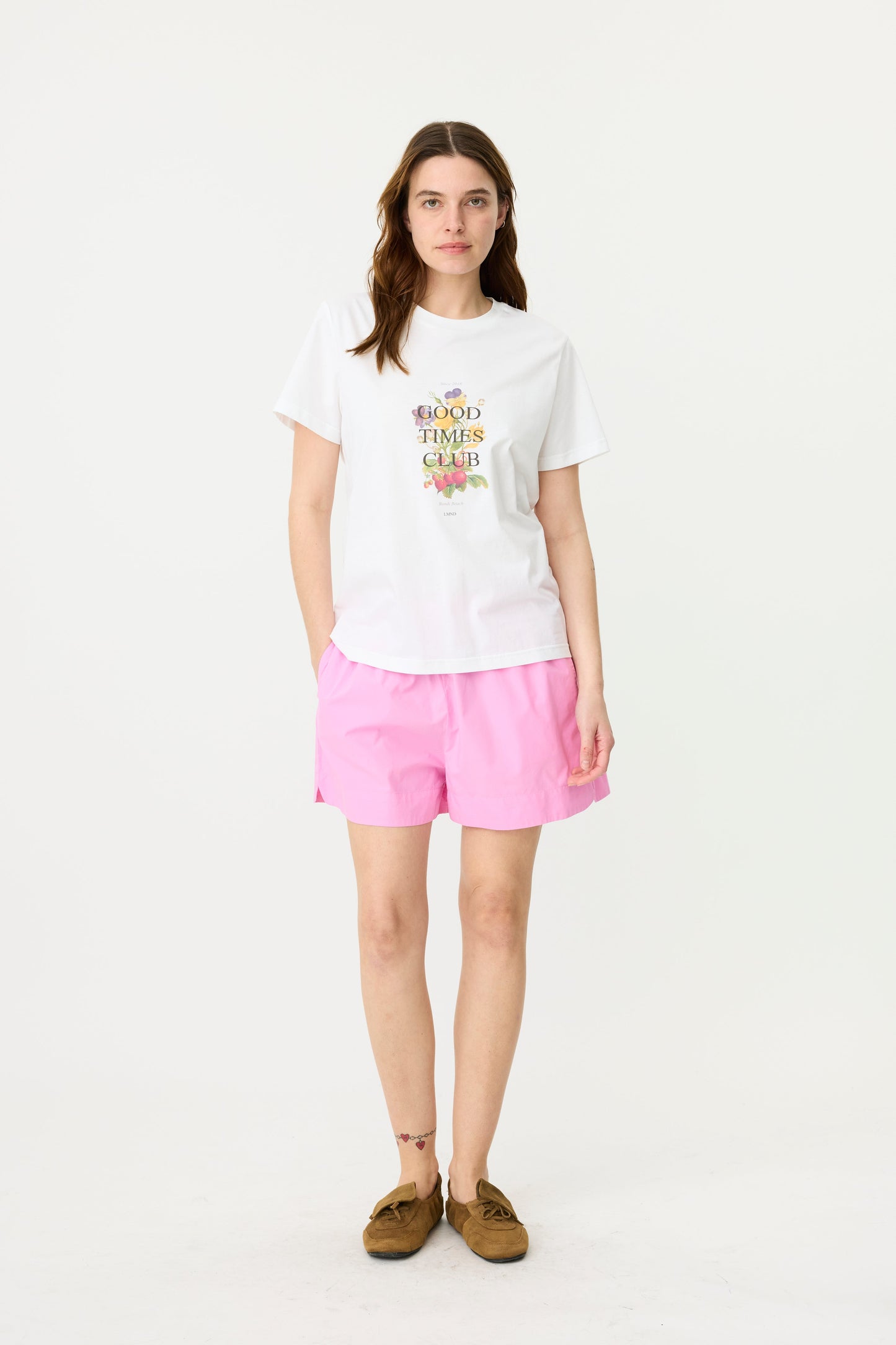 LMND | Floral Print T.Shirt - White Floral