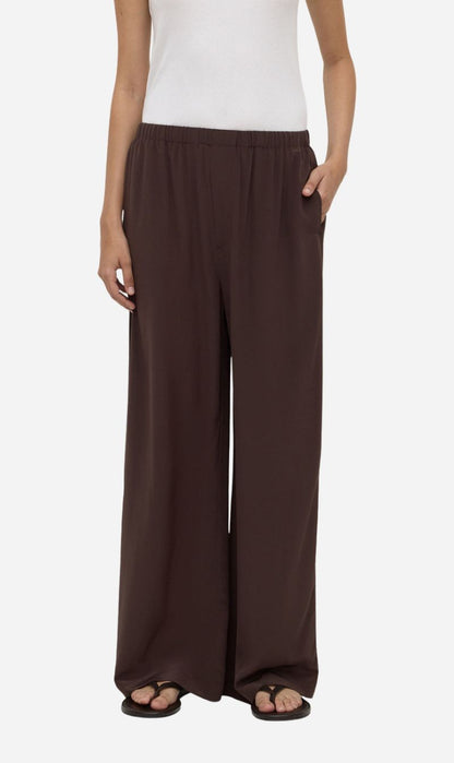 Assembly Label | Betty Silk Pant - Ganache