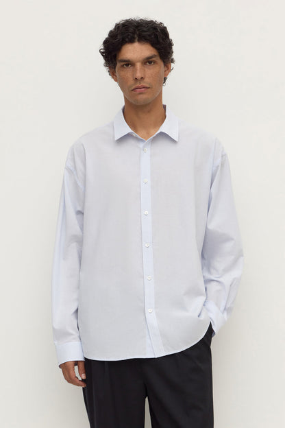 Assembly Label | Franco Long Sleeve Shirt - Powder Blue