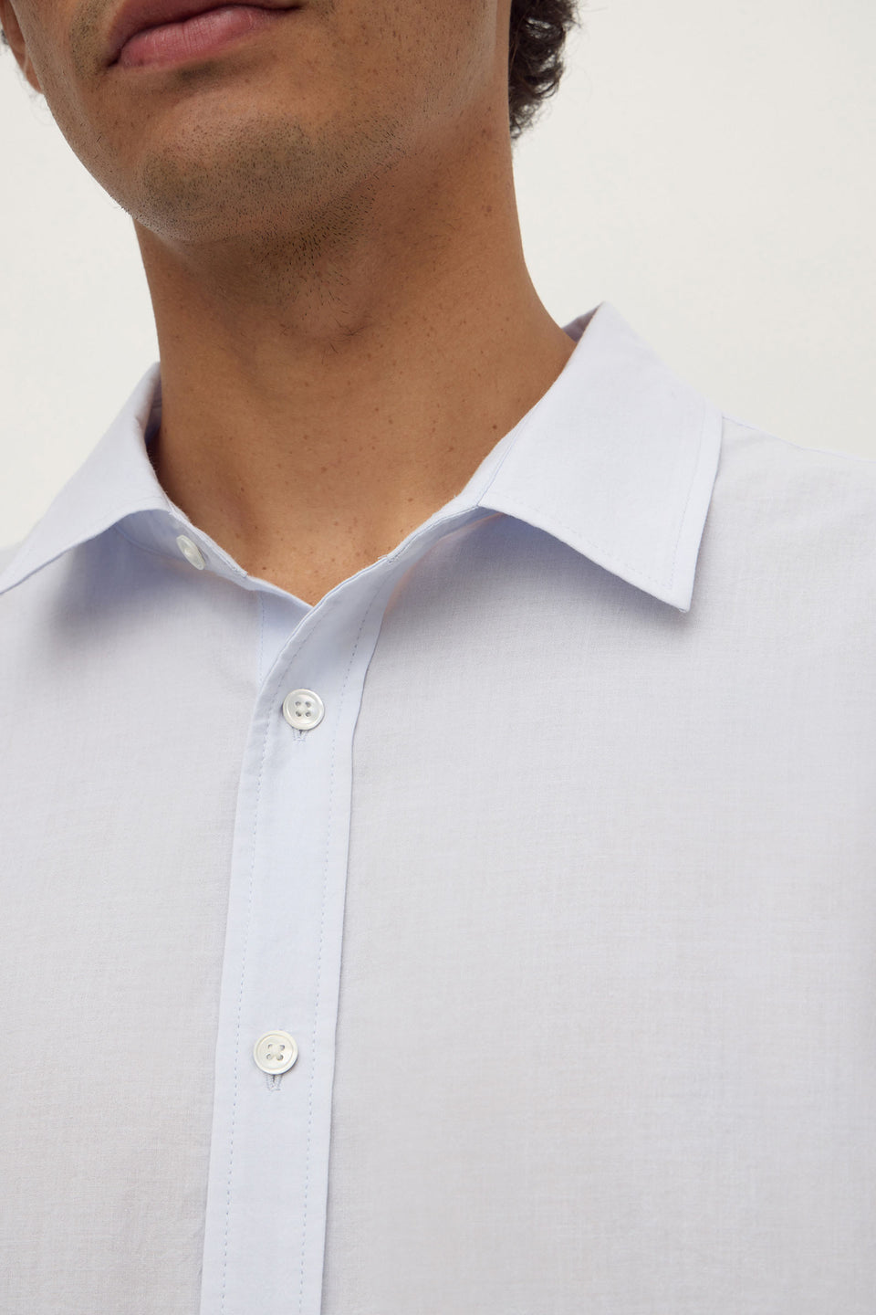 Assembly Label | Franco Long Sleeve Shirt - Powder Blue