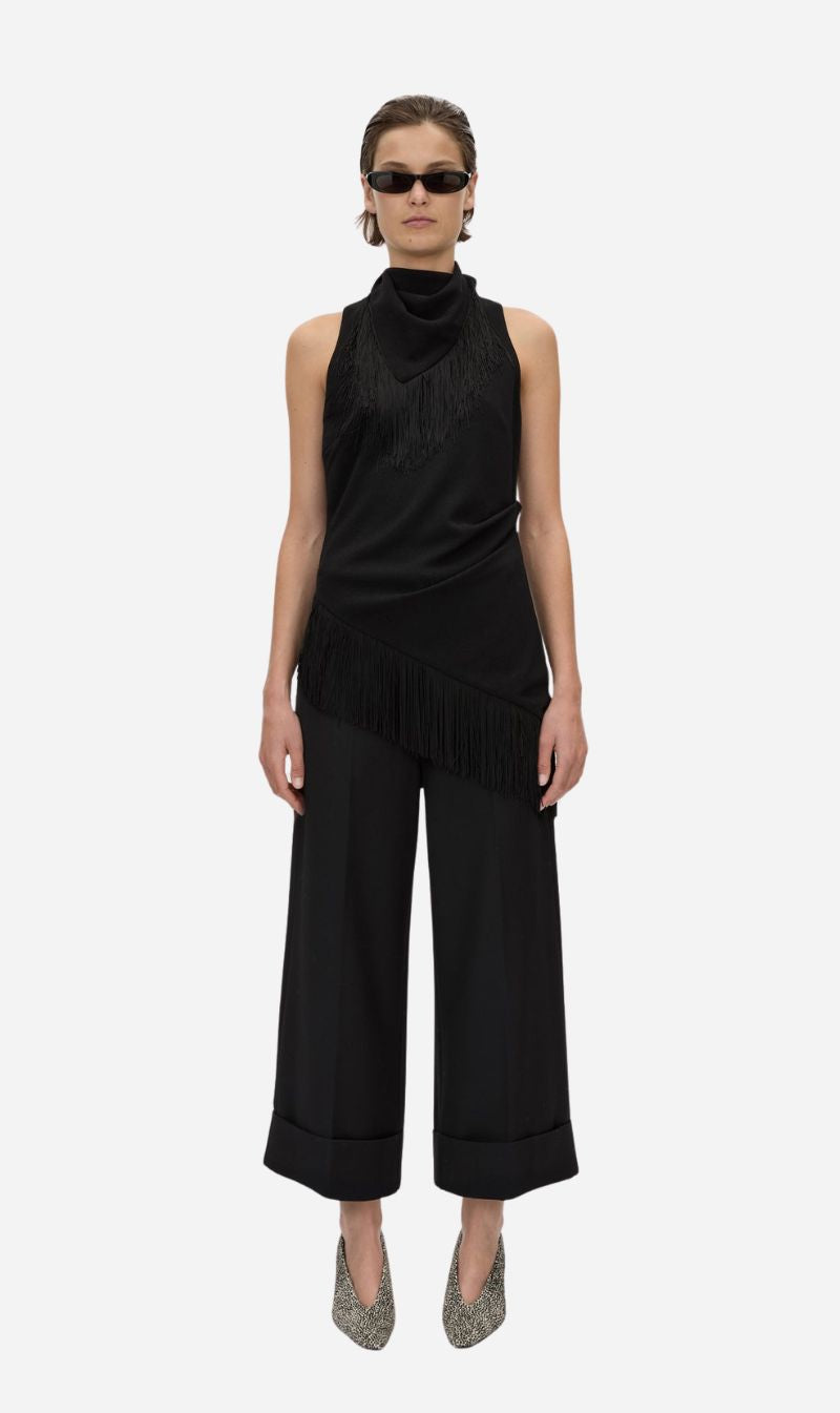 Camilla & Marc | Dune Fringe Top - Black