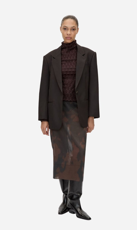 Camilla & Marc | Saxony Oversized Blazer - Espresso Pindot