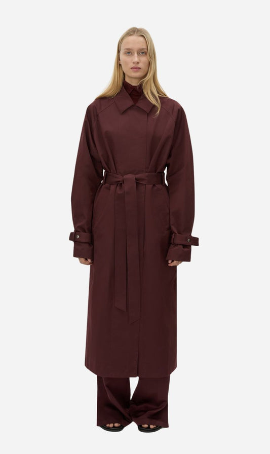 Camilla & Marc | Dia Trench Coat - Burgundy
