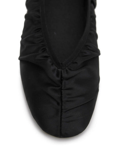 La Tribe | Gathered Flat - Black Satin