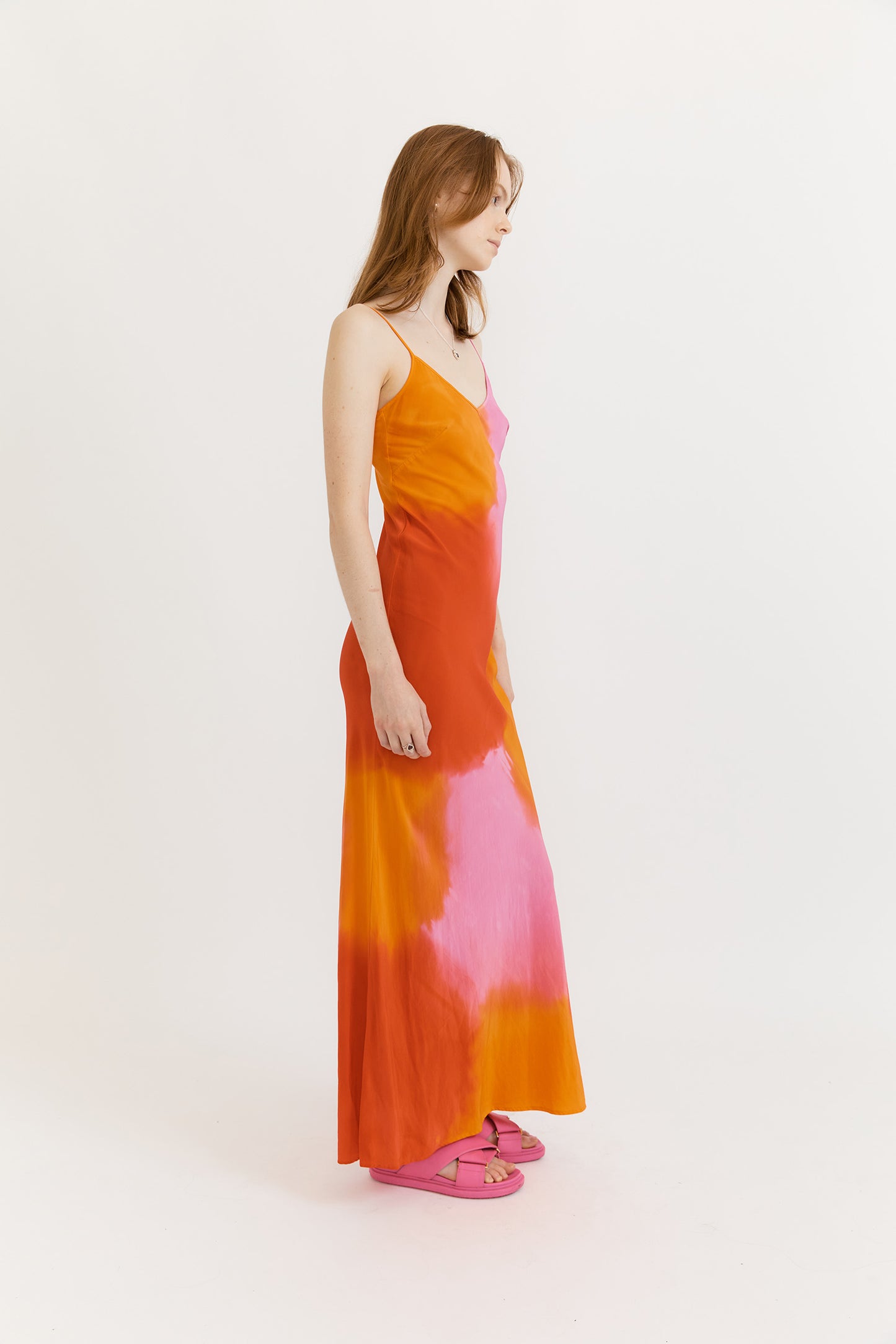 Gary Bigeni | Milka Cami Dress - Hand Painted Red