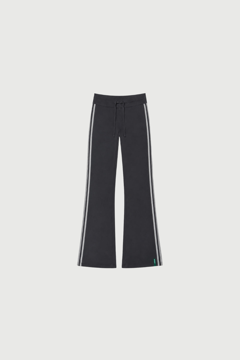 Pinky & Kamal | Straight Leg Tie Up Pant - Grey Stripe