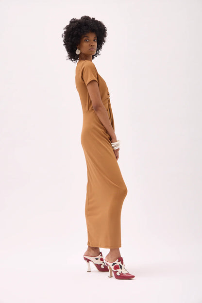 Gary Bigeni | Archy Twisted Dress - Tan
