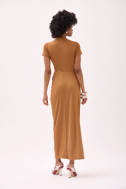 Gary Bigeni | Archy Twisted Dress - Tan
