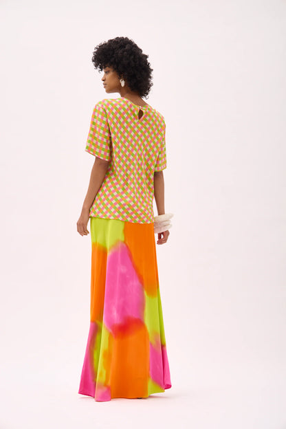 Gary Bigeni | Gino Bias Cut T-.Shirt - Tiger