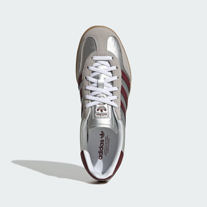 Adidas | Gazelle Indoor - Silver Metallic / Shadow Red / Gum