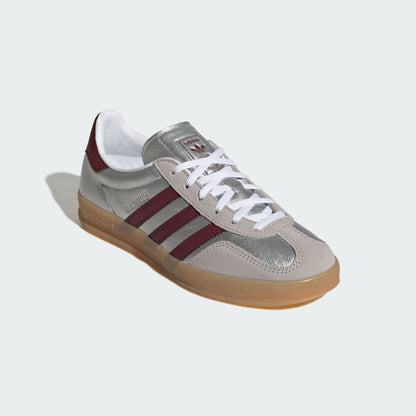 Adidas | Gazelle Indoor - Silver Metallic / Shadow Red / Gum