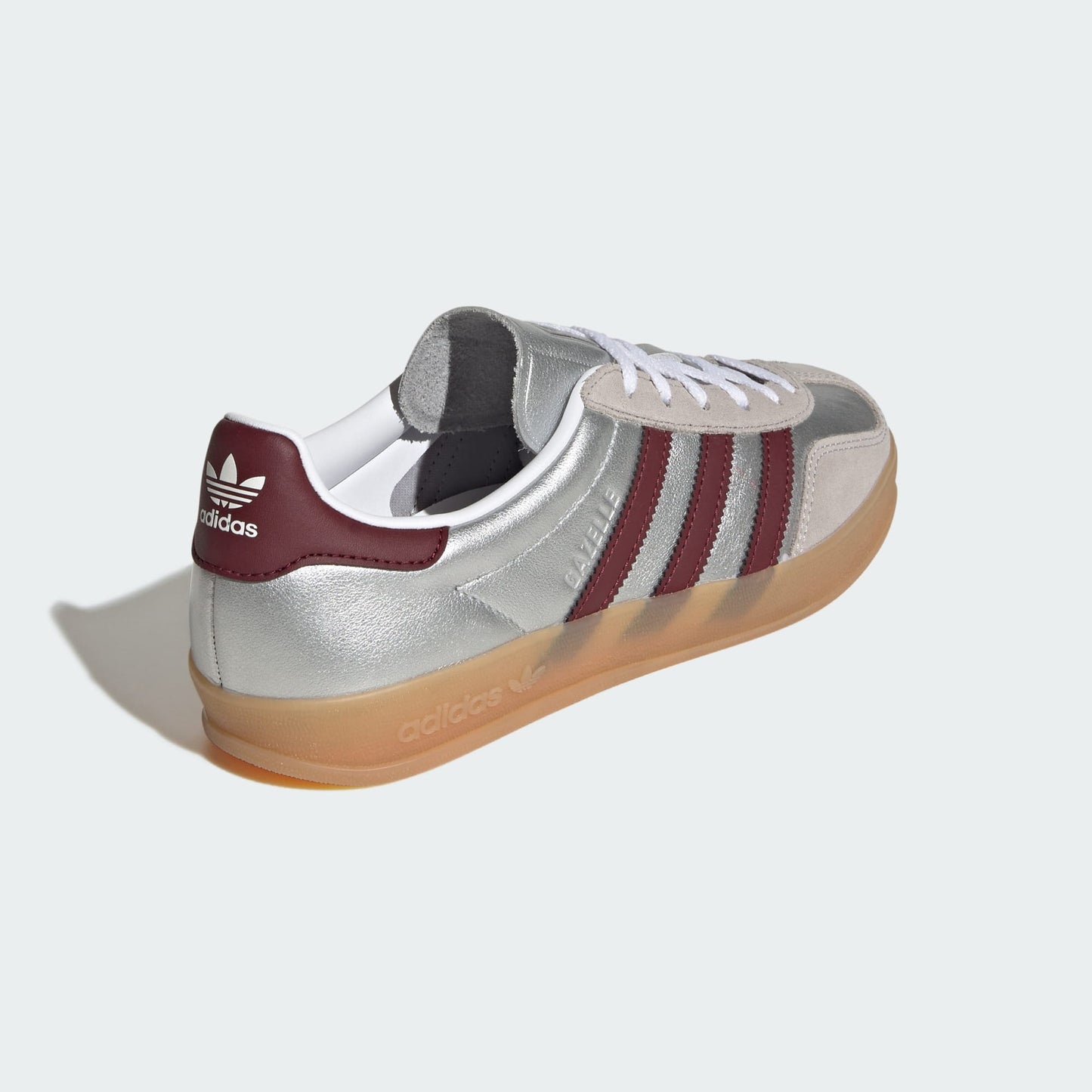 Adidas | Gazelle Indoor - Silver Metallic / Shadow Red / Gum