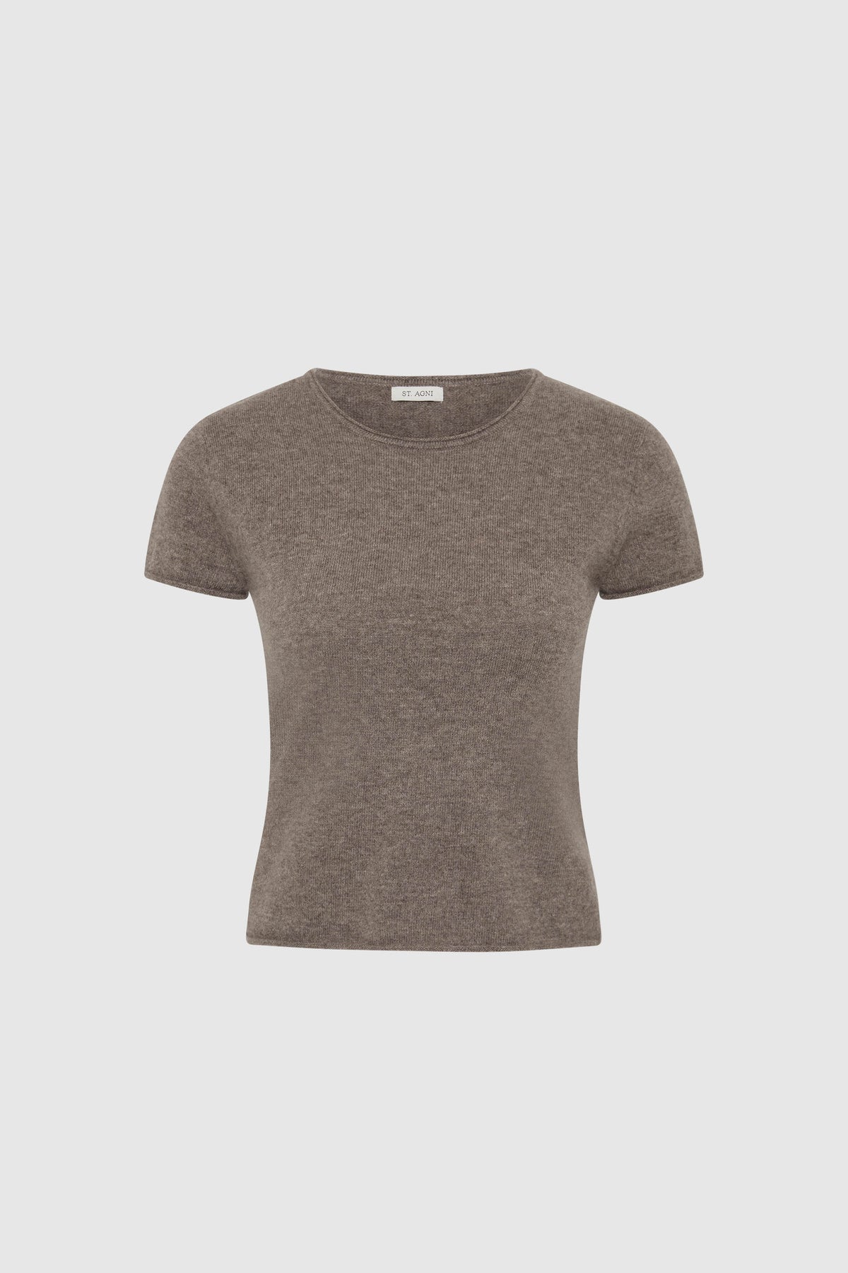 St Agni | Fine Merino Wool Baby Tee - Vapor